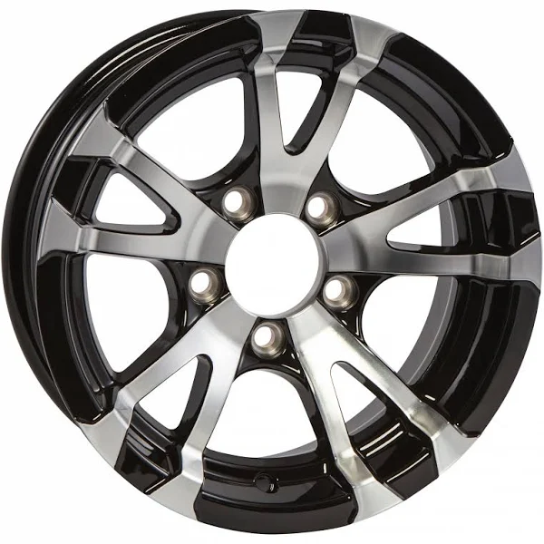 Ecustomrim Aluminum Boat Camper Trailer Rim Wheel 5 Lug 14 in. Avalanche V-Spoke ...