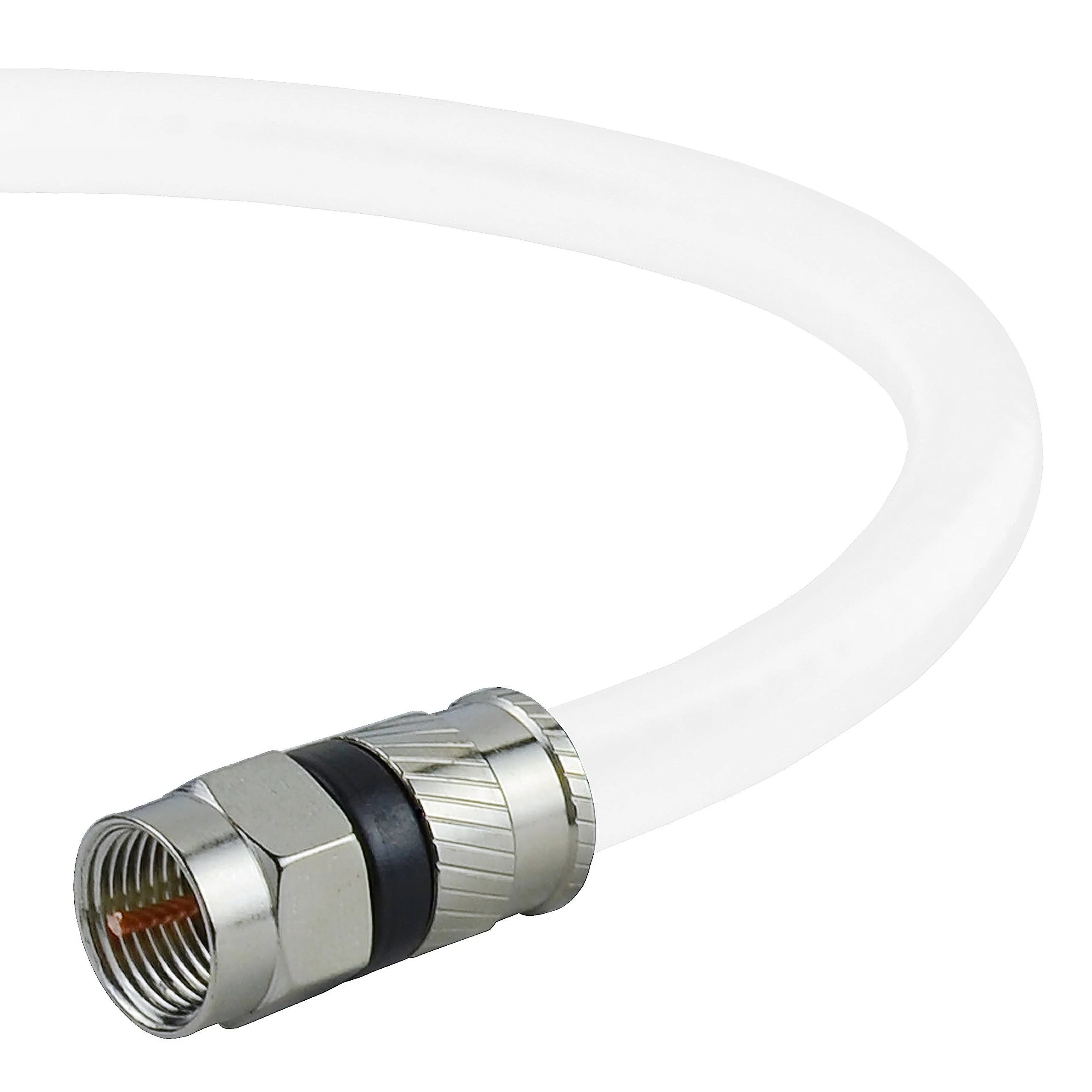 Mediabridge Coaxial Patch Cable (15 ft) Triple-Shielded, in-Wall Rated RG6 Cable with Compression Connectors