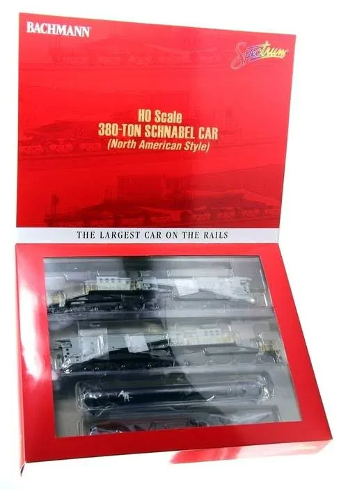 HO Bachmann Schnabel Car w/Retort/Cylinder Load Gray/Black 80512