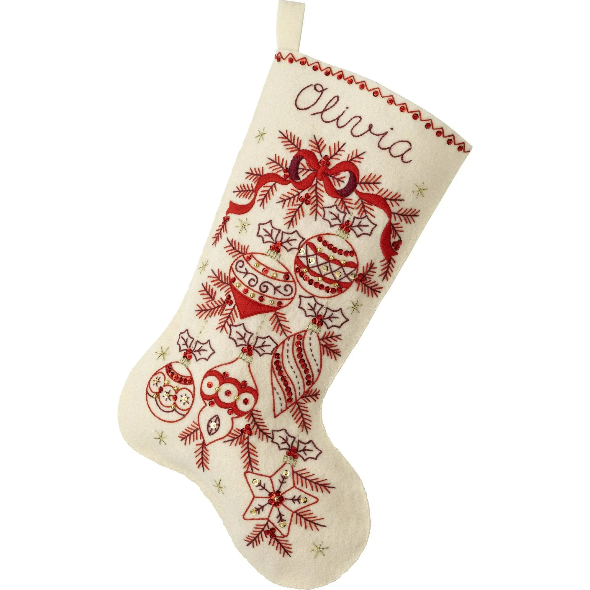 Bucilla Felt Stocking Applique Kit