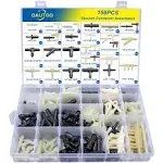 OAUTOO 32 Size Automotive Vacuum Tubing Connector Vacuum Tee Connector Assortment Kit 1/8" 3/16" 1/4" 5/16" 3/8"