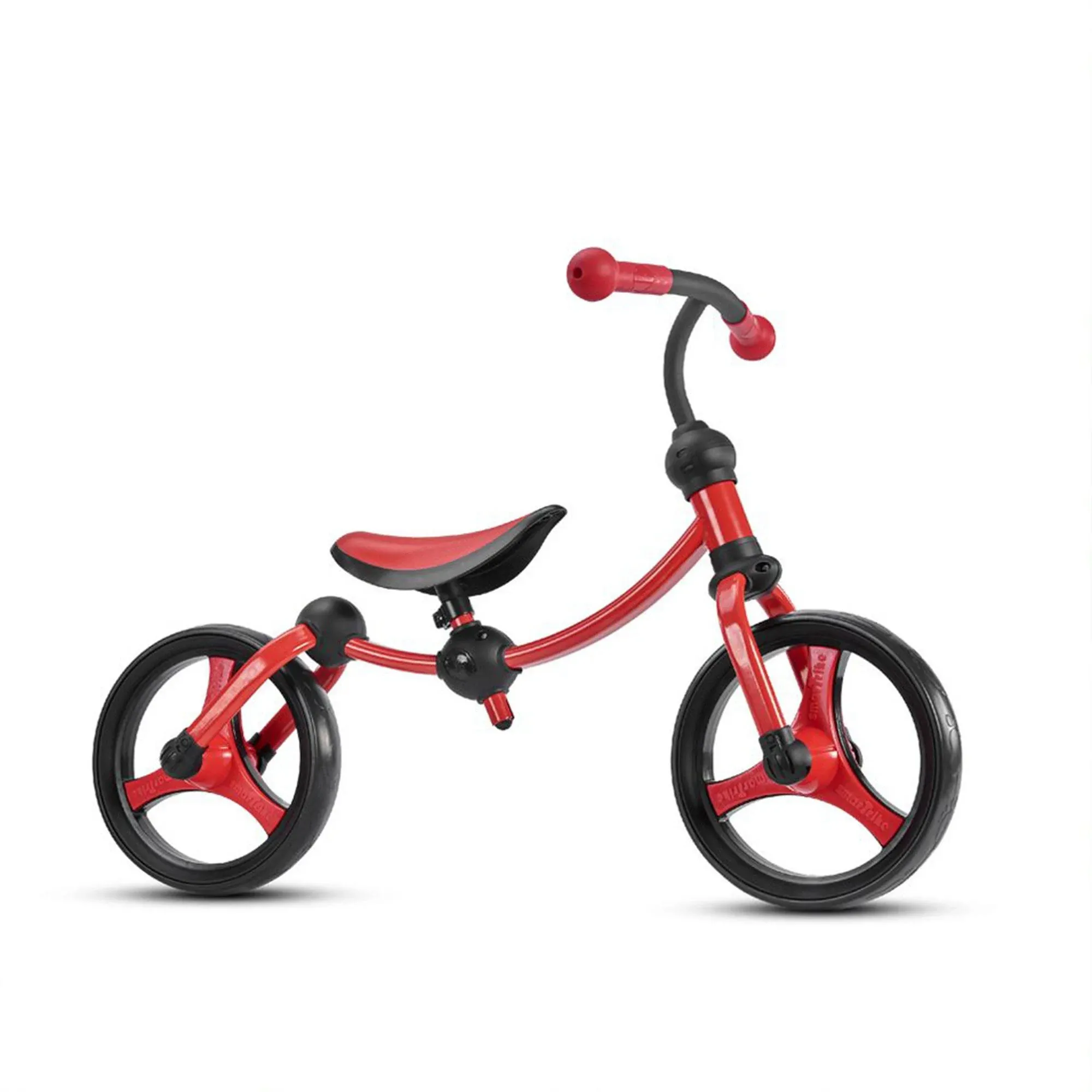 smarTrike &amp; Adjustable Kids Running Bike 2 in 1 Balance Bike, Red (Open Box)