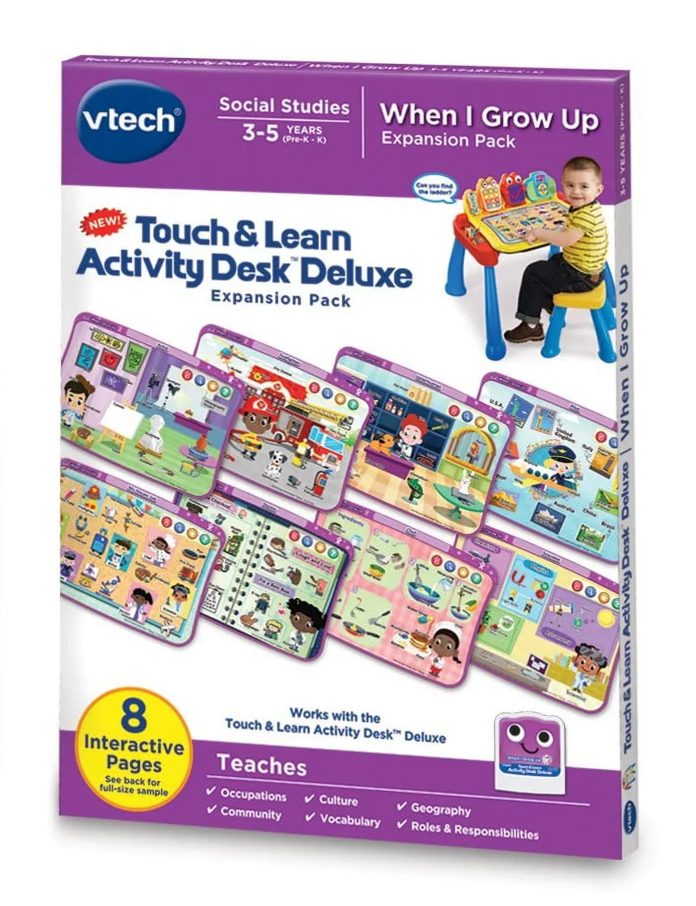 VTech Touch & Learn Activity Desk Deluxe When I Grow Up