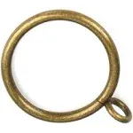 1 1/2-Inch Antique Brass Curtain Rings with Eyelets for Curtain Rods (Set of 30 PCS Curtain Rings)