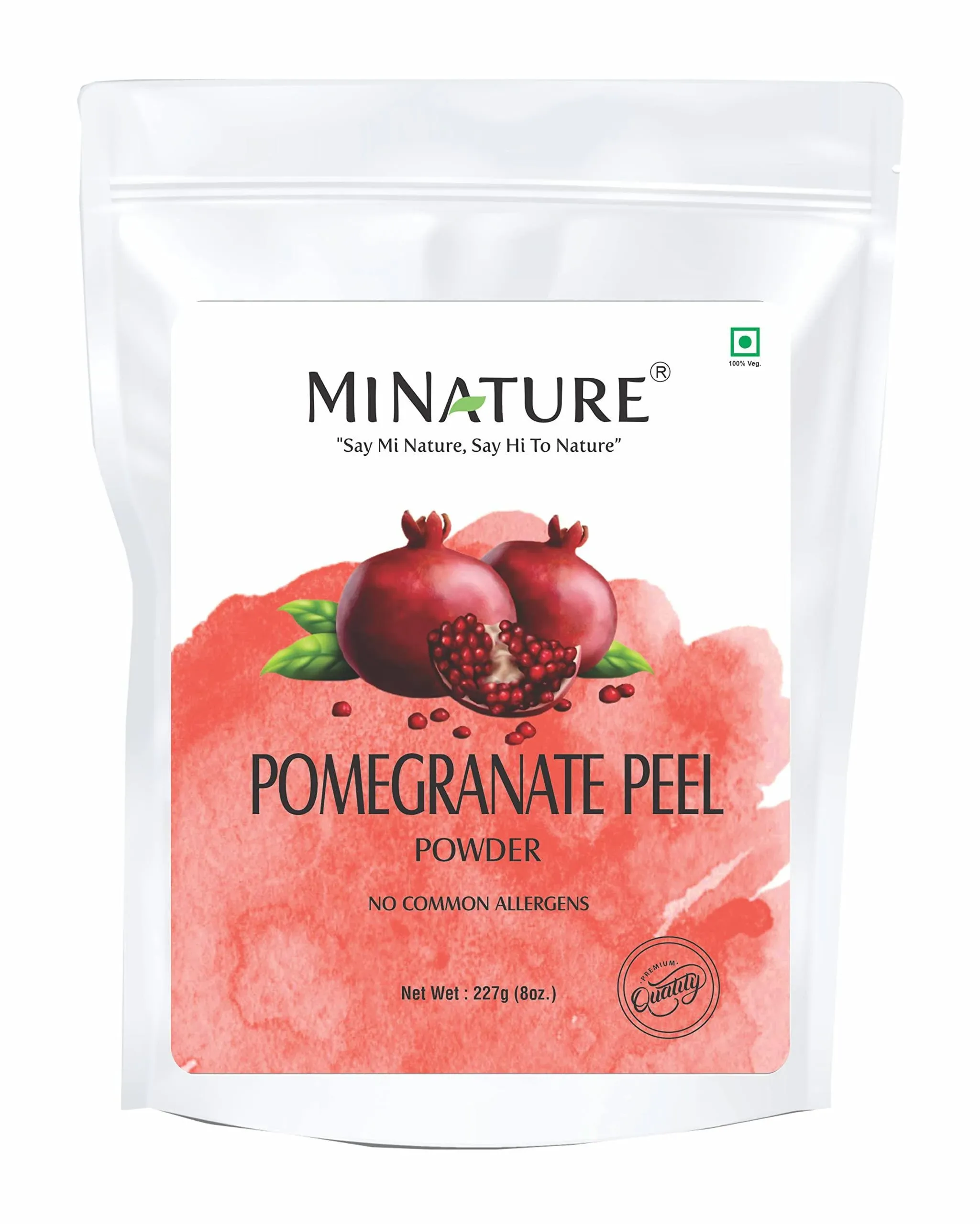 mi nature Pure and Natural Anti-oxidants Pomegranate Peel Powder 227gm