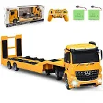 Double E RC Tow Truck Licensed Mercedes-Benz Acros Detachable Flatbed Semi ...