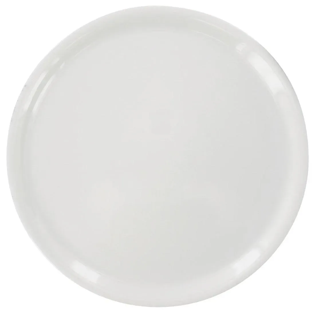 White Porcelain Pizza Plate 12 inch-Saturnia - 1 Case of 6 Plates