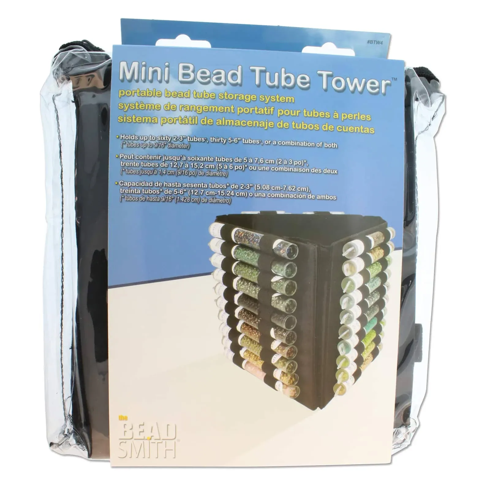 Beadsmith® Mini Bead Tube Tower™ in Black | Michaels®