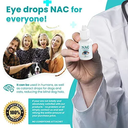 NAC Eye Drops N-Acetyl-Carnosine Eye Drops (2 Vials of 5ml Each)