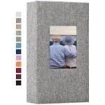 Vienrose Linen Photo Album 300 Pockets for 4x6 Photos Fabric Cover Photo Book...