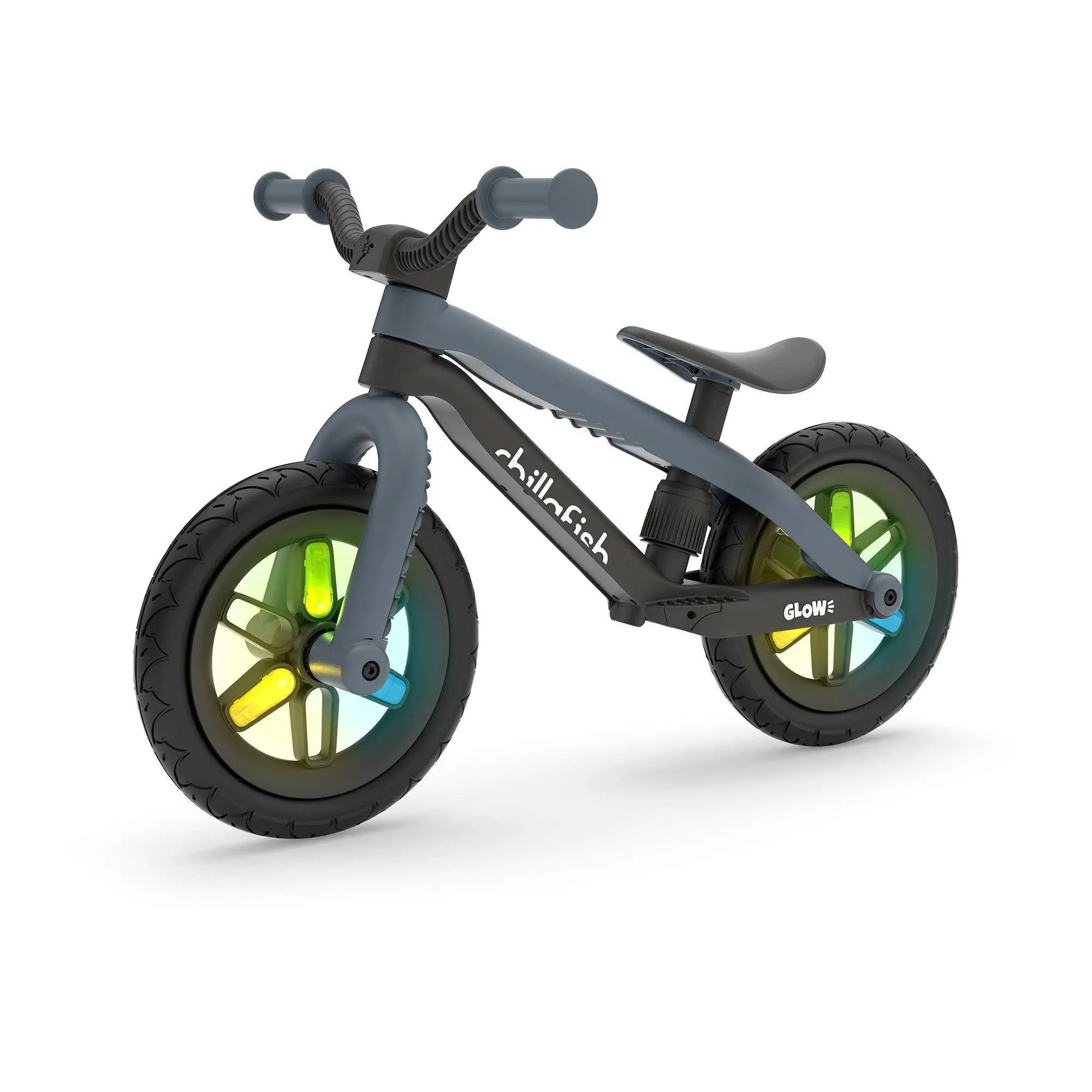 Chillafish BMXie Glow Lightweight Balance Bike with Light-Up Wheels When Riding ...