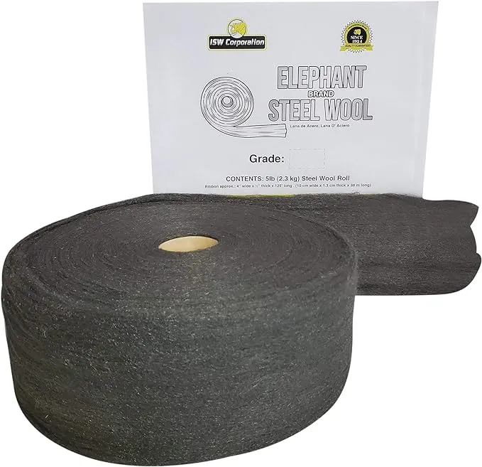 Elephant Brand #0000 Steel Wool, 5 lb Roll