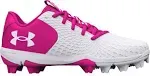 Under Armour Girls' Glyde 2 RM Jr. Softball Cleats - White, 2.5