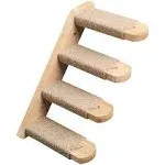 Iguohao Cat Climbing Shelf Wall Mounted Four Step Cat Stairway With Jute Scratching For Cats Perch Platform Supplies