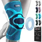 NEENCA Knee Brace,Knee Compression Sleeve Support with Patella Gel Pad & Side Spring Stabilizers,Medical Grade Knee Protector for Running,Meniscus