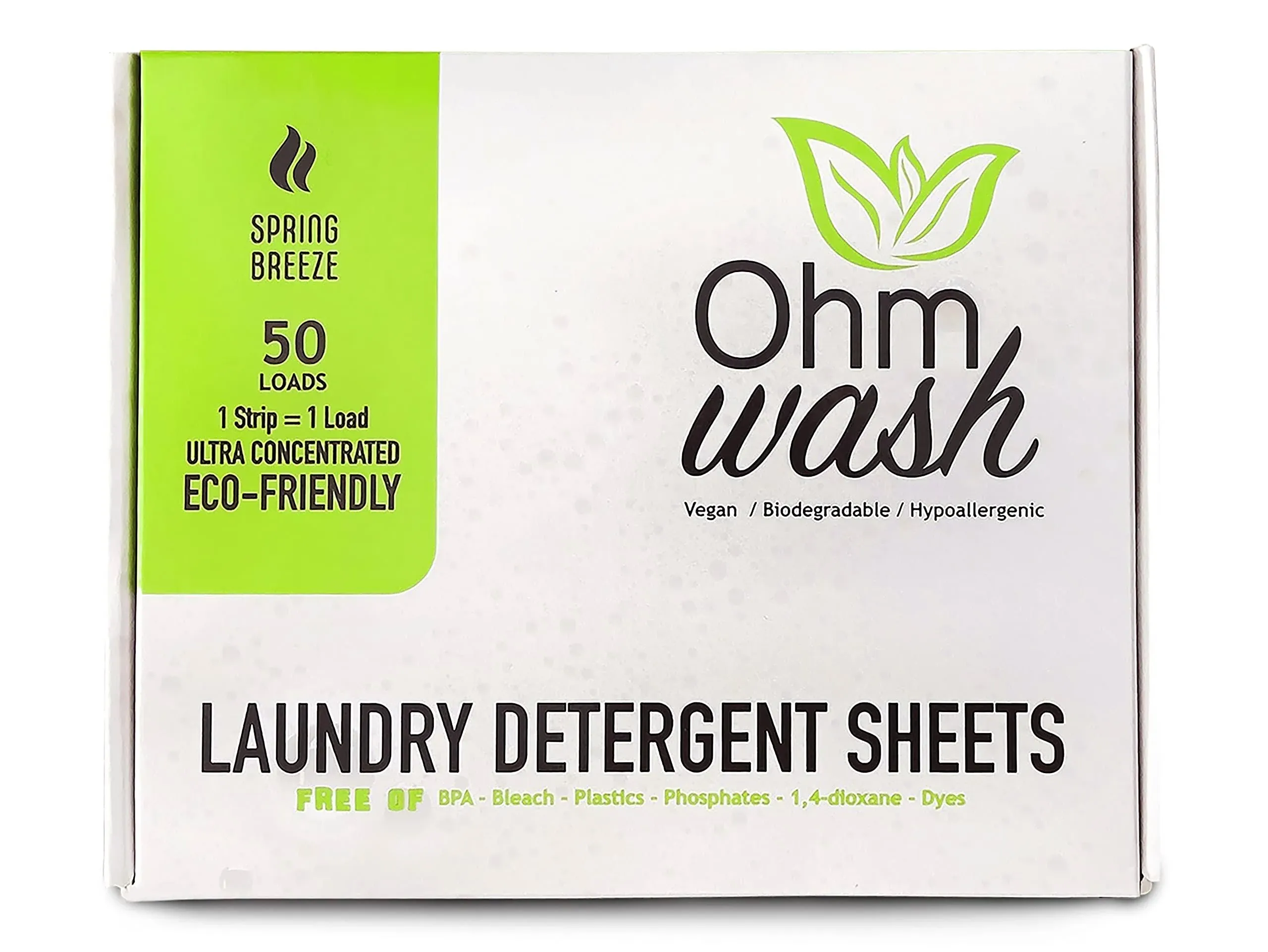 Ohm Earth’s Wash - Laundry Detergent Sheets Hypoallergenic<wbr/>, Eco-friendly..<wbr/>. 