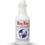 Amazon Brand - Ring King Toilet Bowl Cleaners | Toilet Bowl Cleaner Liquid 32oz Fast Acting Bathroom Cleaner For Calcium, Water, Rust, Red Clay & Lime Stains – No Scrubbing