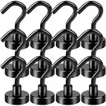 12 Pack 25LB Heavy Duty Magnetic Hooks Strong Neodymium Magnet Hook for Home