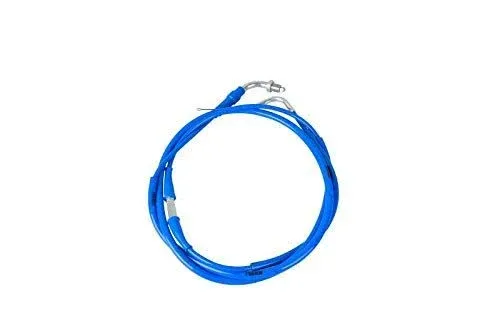 NIBBI High Performance Motorcycle Throttle Cable Adjustable GY6 Scooter Throttle Cable Flat Slide Carburetor Throttle Cable Red 185CM Fit Yamaha TaoTao Kymco SYM GY6 Scooter 125 150 Moped (blue)