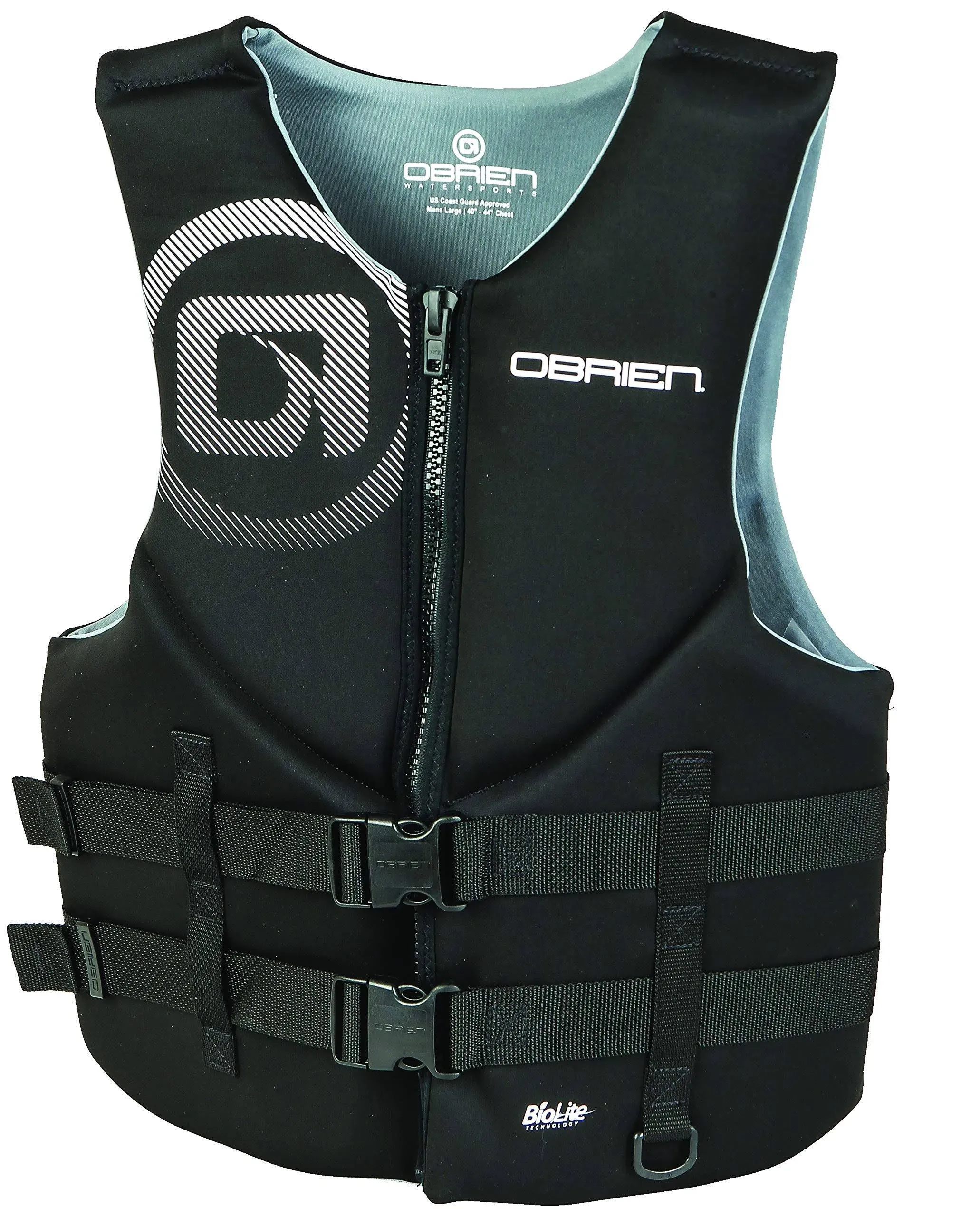 O'Brien Traditional Neo Life Jacket for Men - Black - 3XL