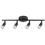 Globe Electric 59354 Payton 4 Light Track Lighting, Matte Black