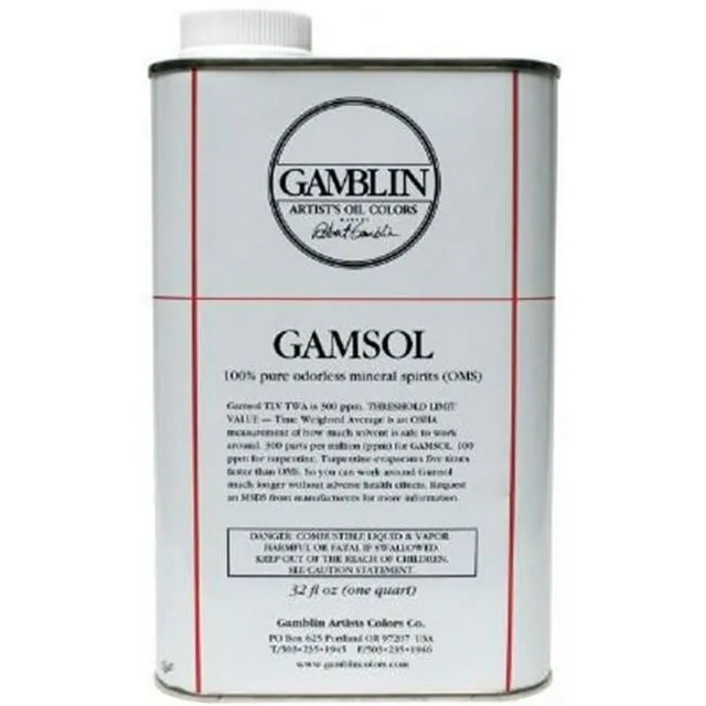 Artists' Grade Gamsol Oil Color Gamblin Size: 128 oz.