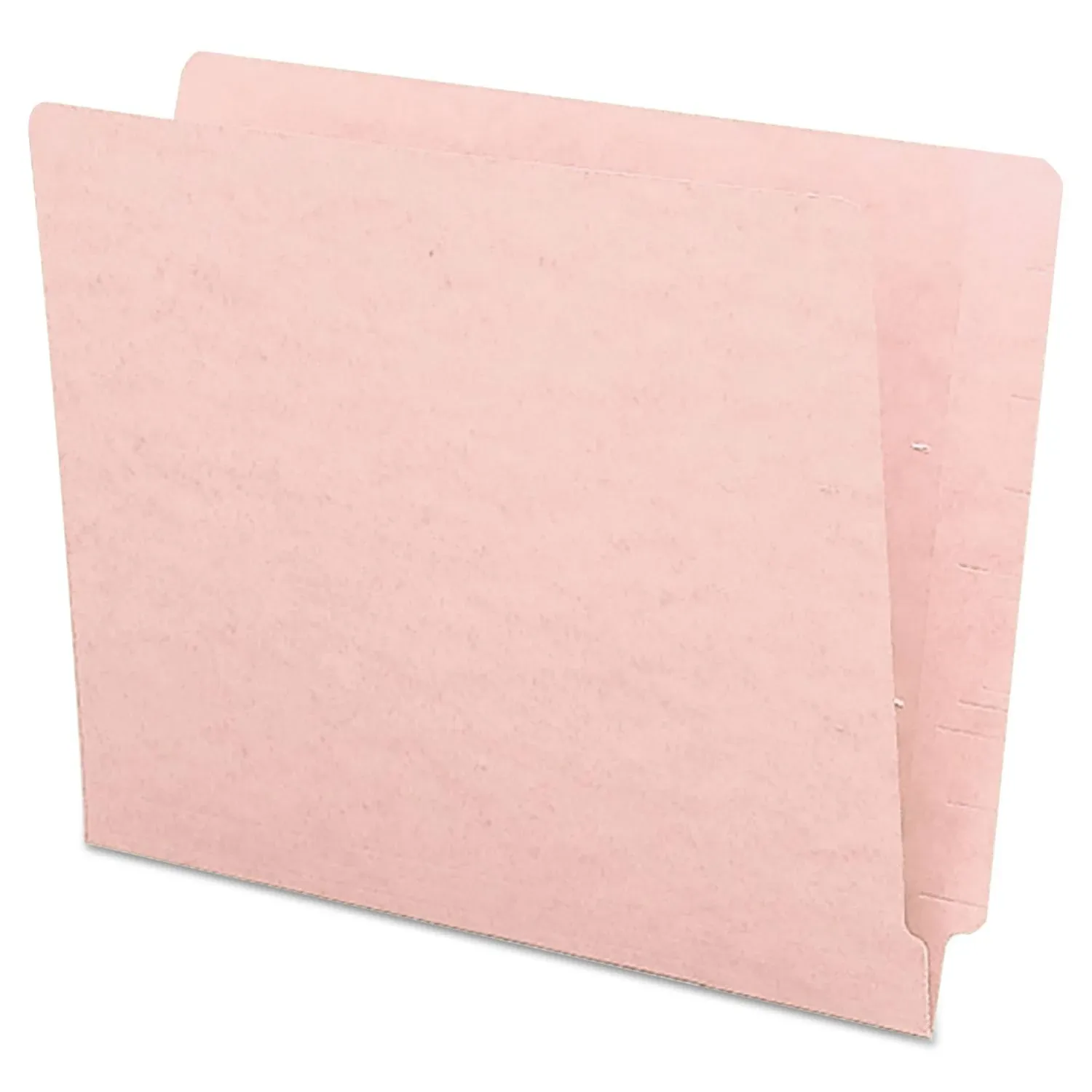 Smead End Tab File Folder, Shelf-Master Reinforced Straight-Cut Tab, Letter Size, Pink, 100 per Box (25610)