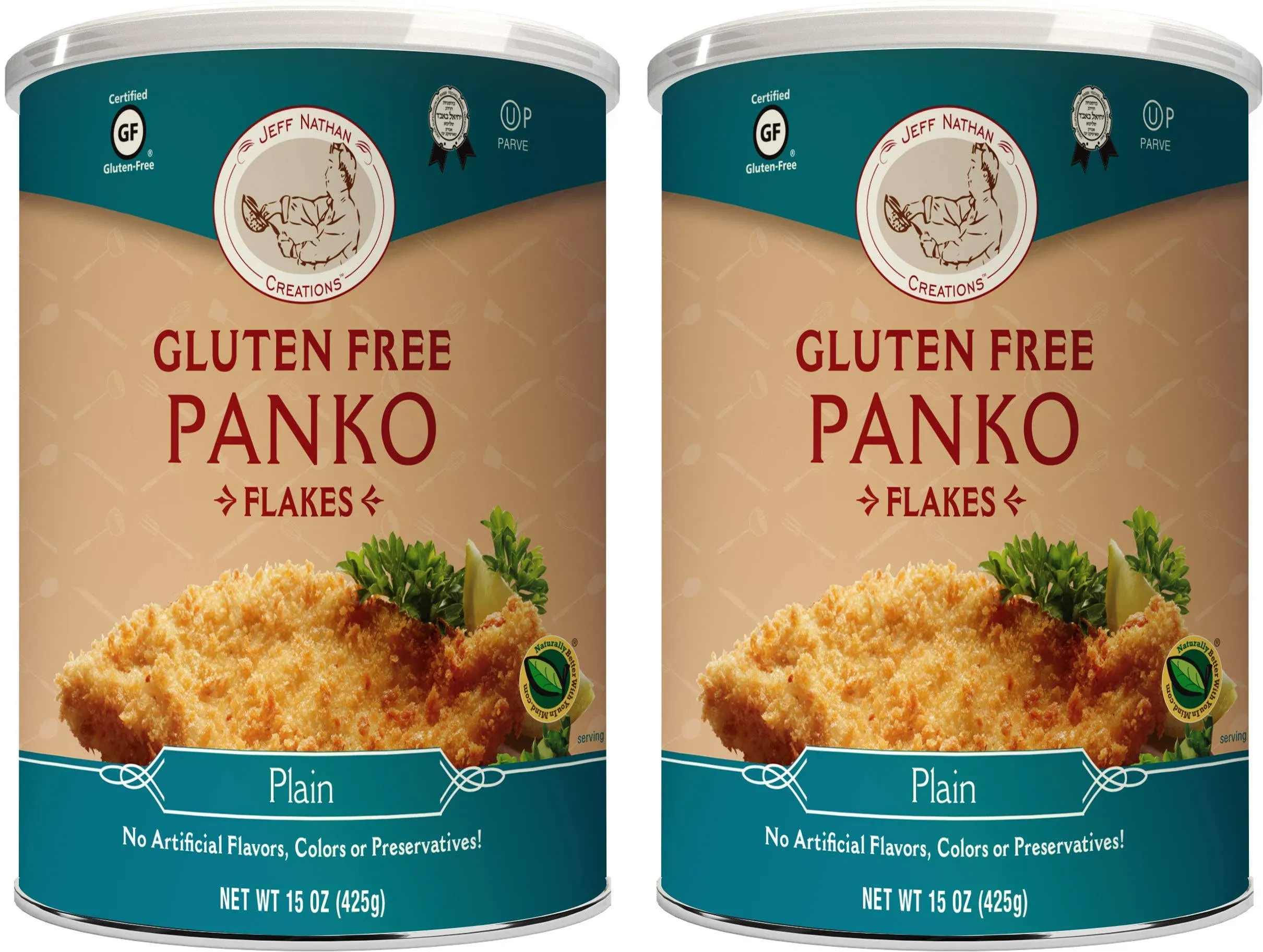 Jeff Nathan Creations Chef Gourmet Panko Plain Gluten Free, 15 Ounce