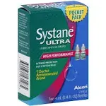 Systane Ultra Eye Drops, Lubricant, High Performance, Pocket Pack - 2 pack, 0.14 fl oz bottles