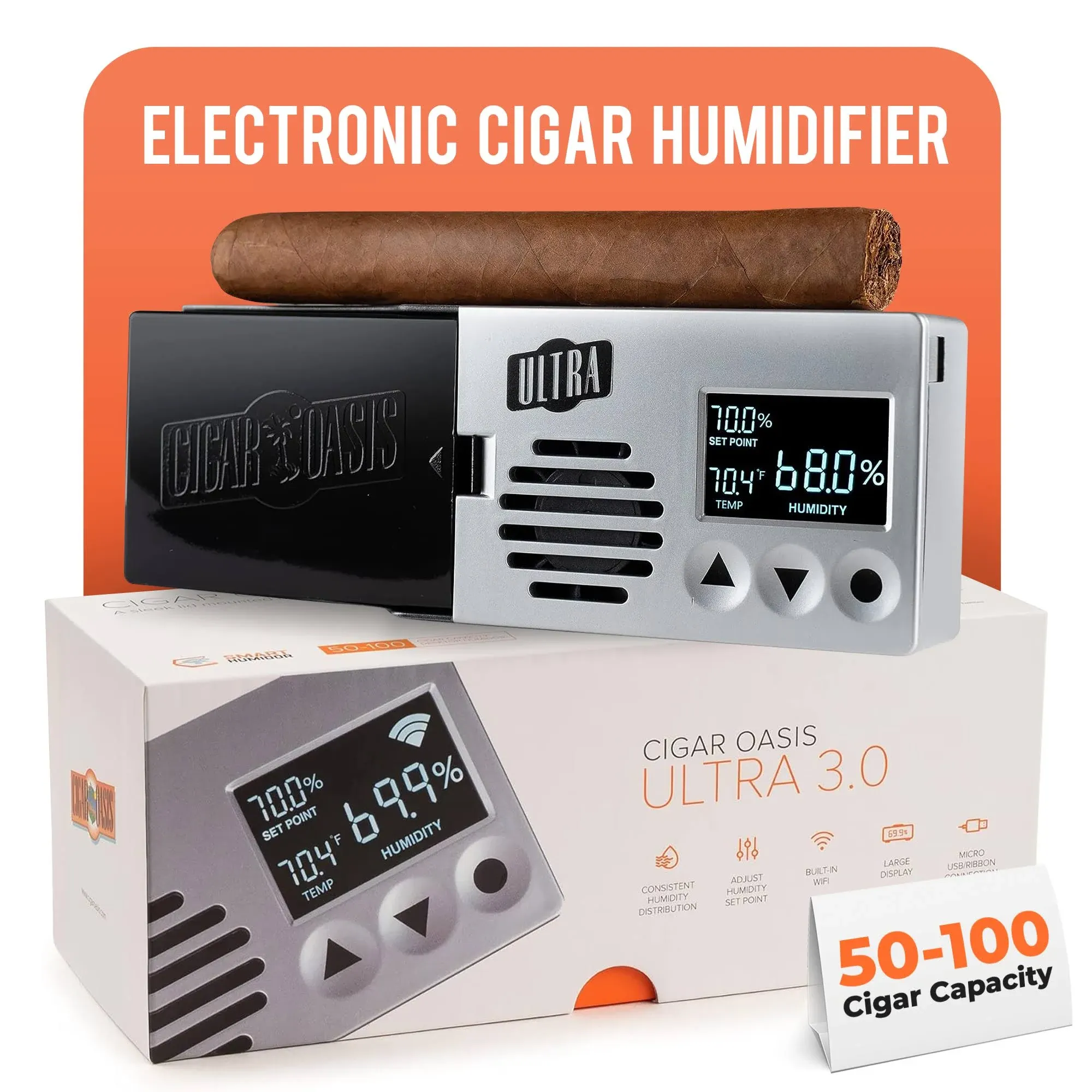 Cigar Oasis Ultra 3.0 Electronic Cigar Humidifier