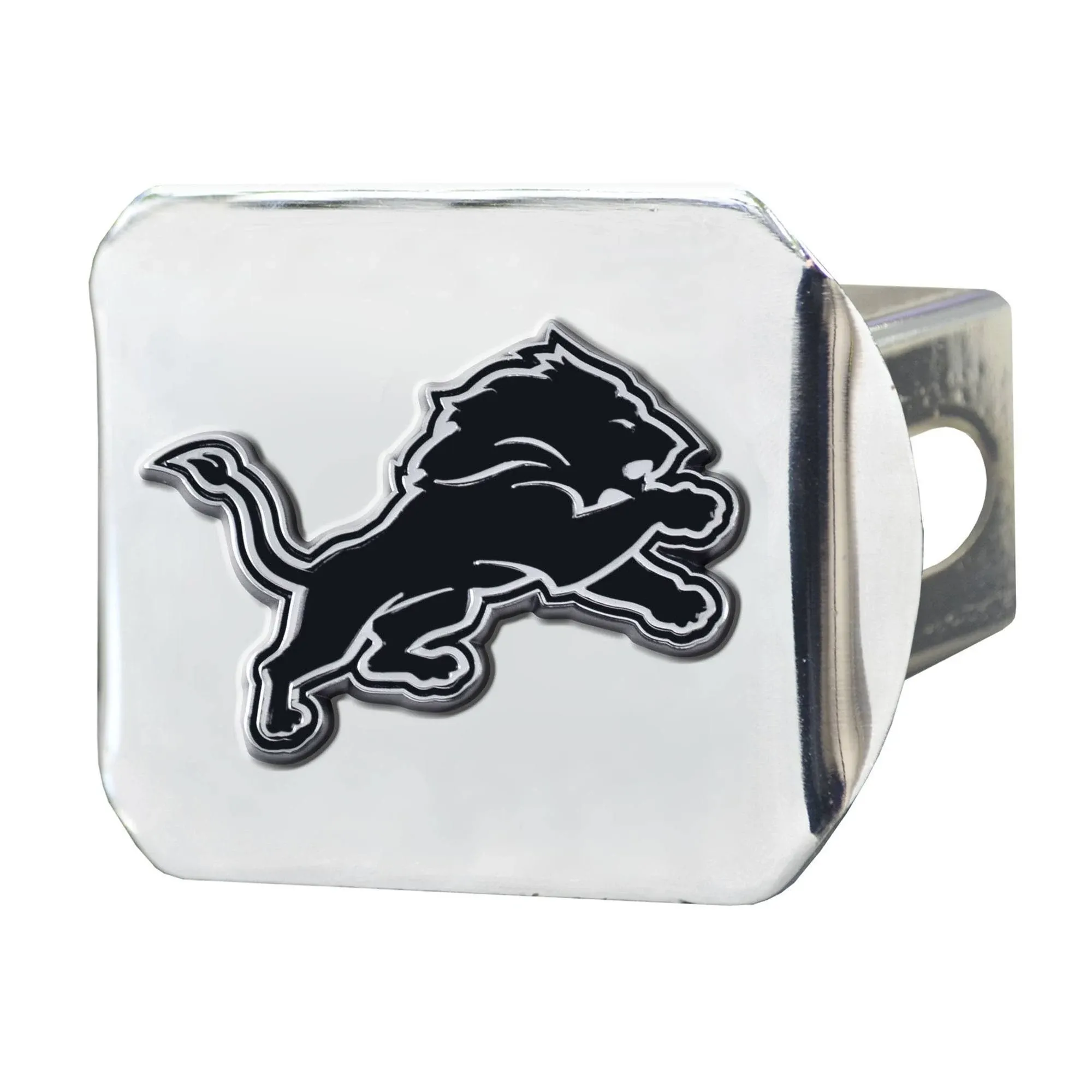 Detroit Lions Hitch Cover - Chrome