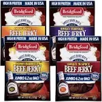 Bridgford Sweet Baby Ray's High Protein Beef Jerky, Low Carb Snack, Low Calorie, Keto Friendly, Jerky Variety Pack (Original, Teriyaki, Honey BBQ,