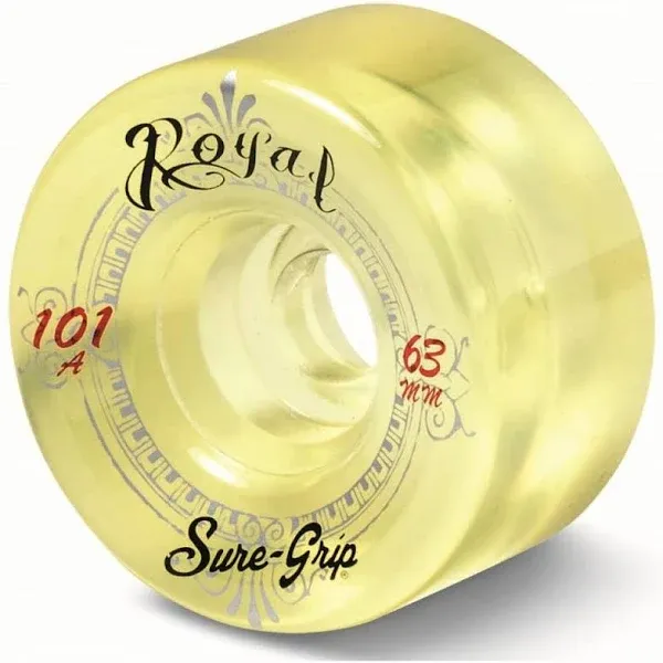 Sure-Grip Royal Indoor Wheels | 101A Hardness with 57mm Diameter & 31mm Width for Instant Response and Roll - Constructed with Urethane Material - Made in The USA (Set of 8 Wheels)