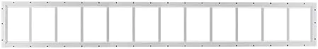 Shed Windows and More 12" x 72" Transom Window White Aluminum Flush Mount Window Tempered Glass