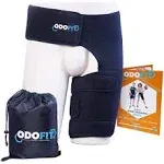 ODOFIT Ortho Sciatica Pain Relief Hip Brace - Compression Groin Support Wrap for Men and Women - Effective Thigh, Hamstring Sleeve and Hip Pain Relief - Left Leg