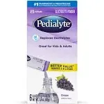 Pedialyte Electrolyte Powder Packets, Grape, Hydration Drink, 6 Single-Serving Powder Packets