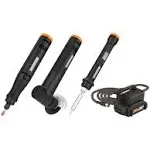 Worx WX991L 20V MAKERX Combo Kit - Rotary Tool + Angle Grinder + Wood/Metal Crafting Tool