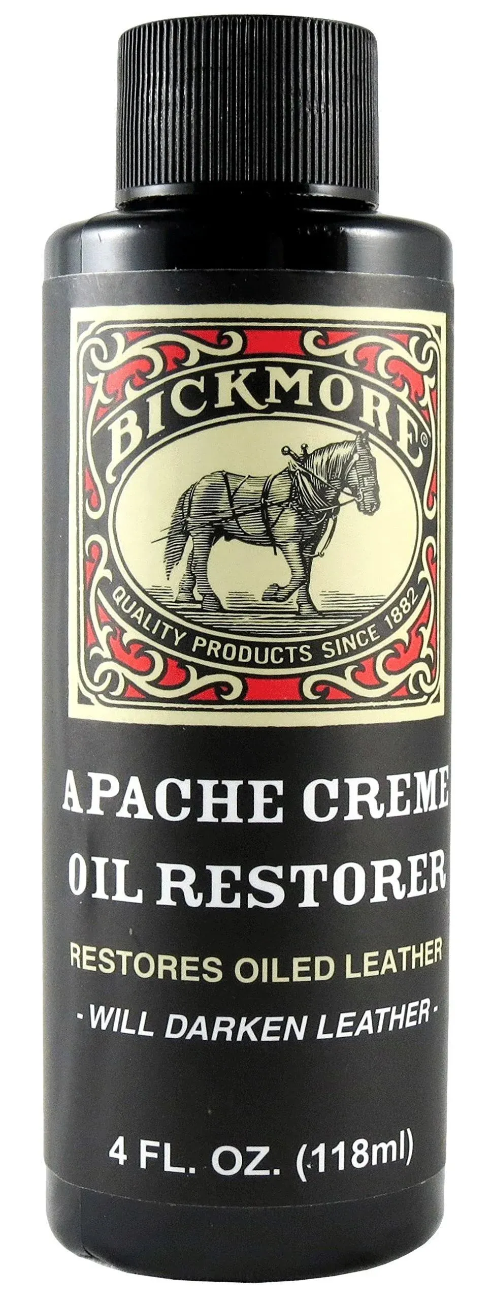 Bickmore Apache Creme Oil Restorer 4 Ounce - Restores Oiled Leather - Great f...