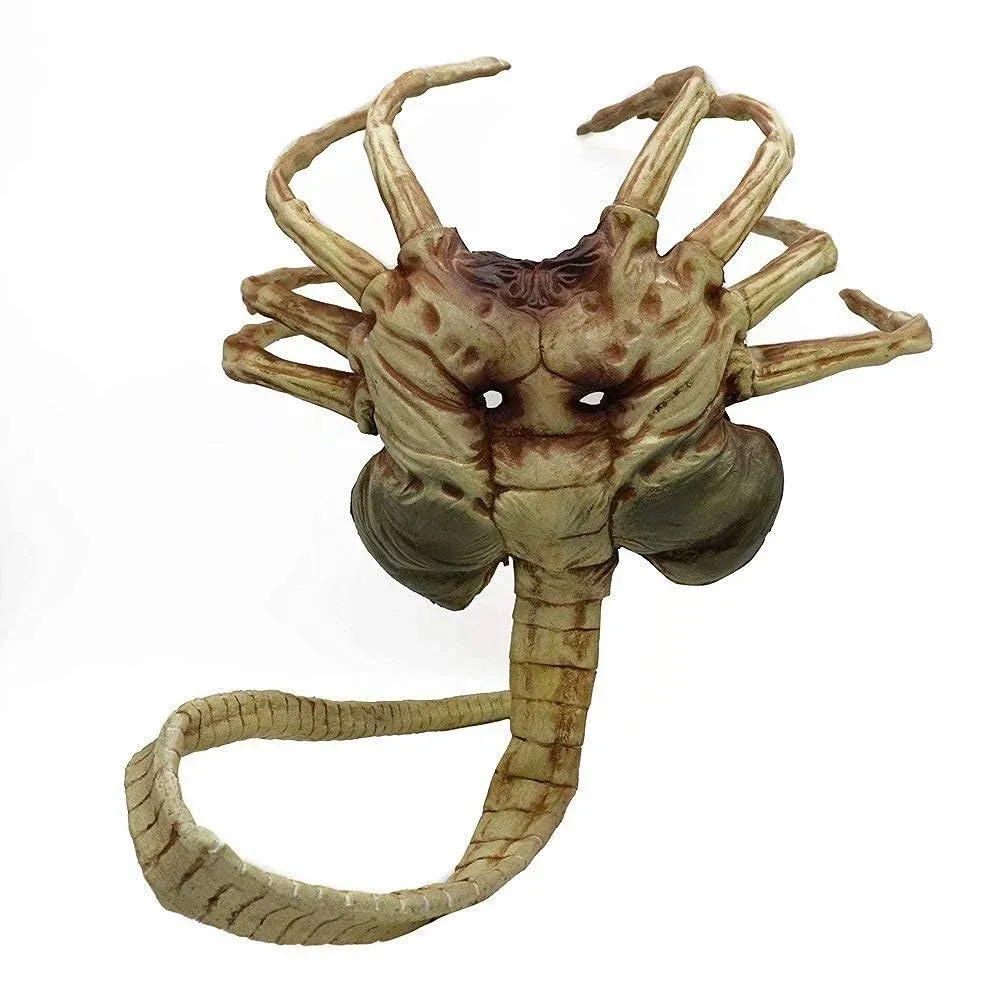 Alien Facehugger Mask Scary Latex Halloween Cosplay Costume  Fit For Adult Kids