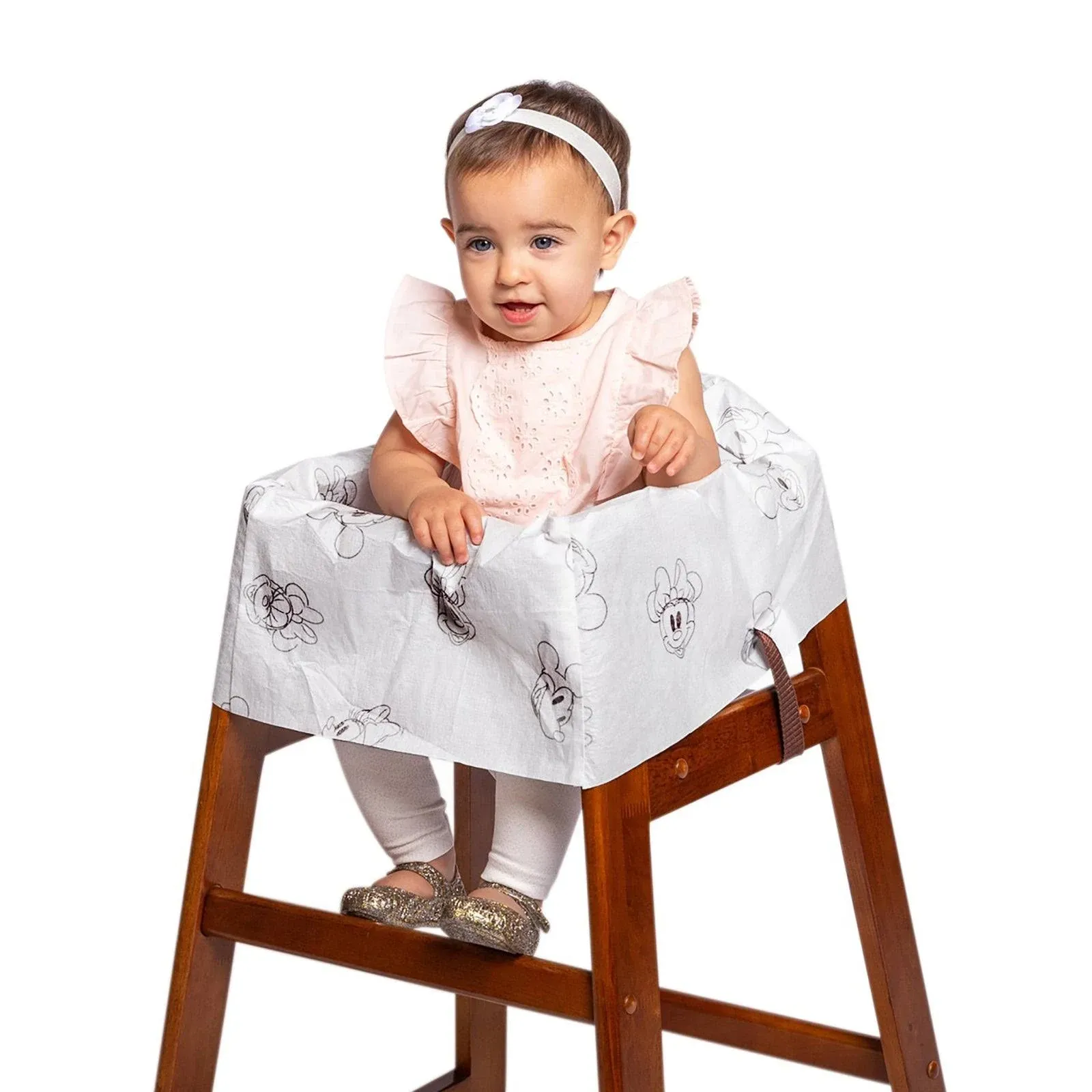 J.L. Childress - 12Pk Disney Baby Disposable Restaurant High Chair Cover