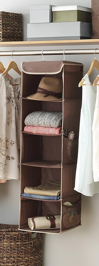 Whitmor Hanging Accessory Shelves Java, 5-Shelf