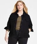 LEVI&#039;S Plus Size Button-Down Original Denim Trucker Jacket