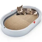 Extra Large 66 x 43 cm Oval Cat Scratcher Bed - Cardboard Cat Bed,ABS Materia...