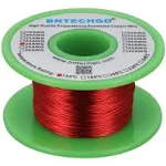 BNTECHGO 26 AWG Magnet Wire - Enameled Copper Wire - Enameled Magnet Winding Wire - 4 oz - 0.0157" Diameter 1 Spool Coil Red Temperature Rating 155℃ Widely Used for Transformers Inductors