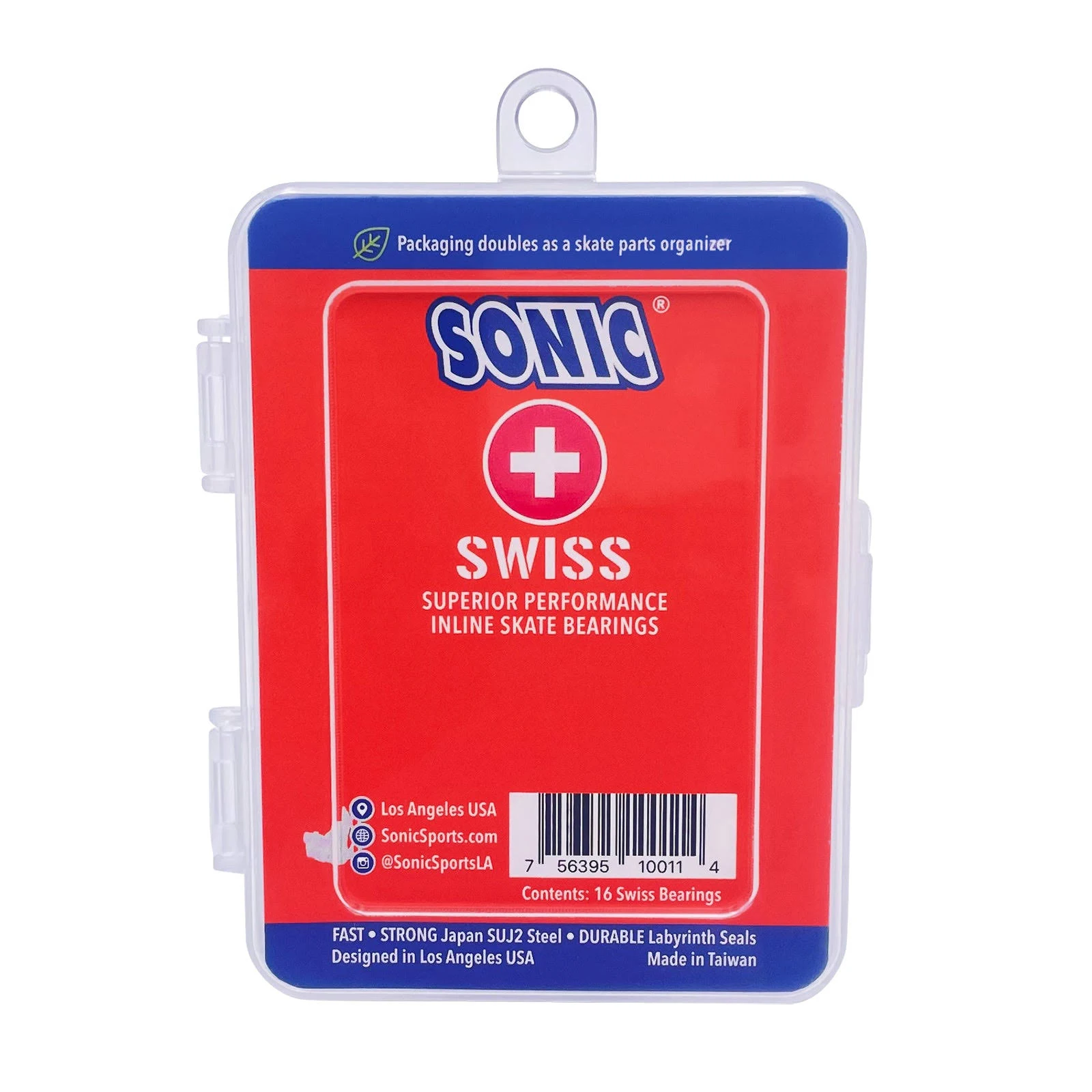 Sonic Swiss Inline Skate Bearings