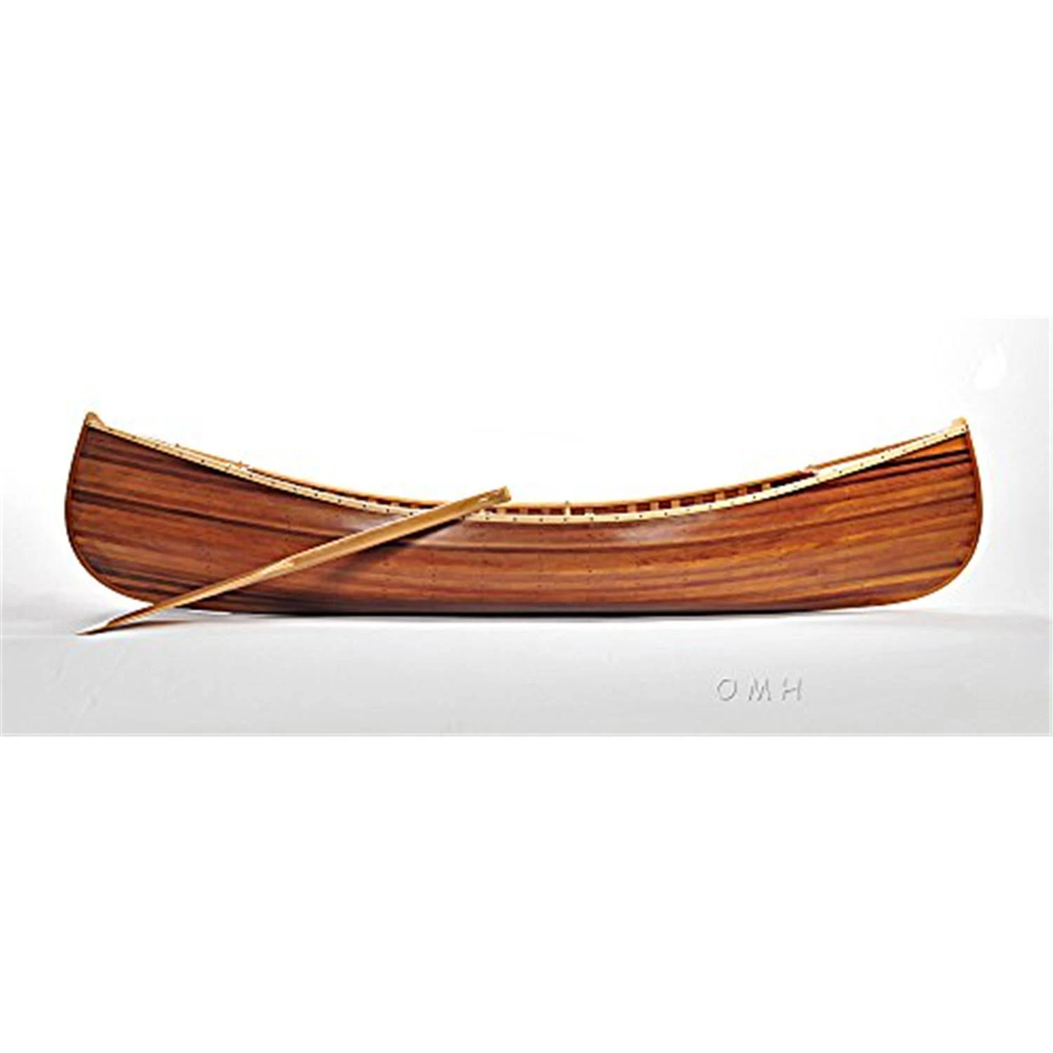 Canoe With Ribs Matte Finish- 6'L wooden canoe for sale - Traditional - Home Decor - by Old Modern Handicrafts, Inc. | Houzz