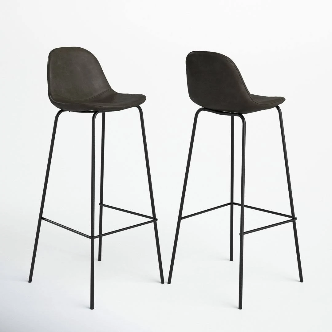 Kody Vegan Leather Bar & Counter Stool AllModern Seat Height