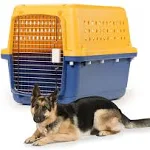 Pet-Express Pet Crate Durable, Heavy Duty Dog Cat Kennel, IATA Airline Approved Pet Carrier, Pet Palace Dog Kennel, Travel Dog and Cat Crate