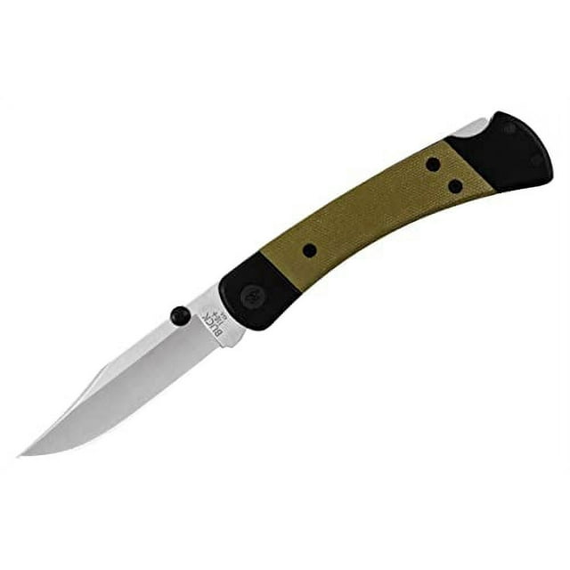 Buck Knives 110 Hunter Sport Folding Pocket Knife, Aluminum Screw-Together Handle, 3-3/4" Clip-Point S30V Steel Blade with Pocket Clip