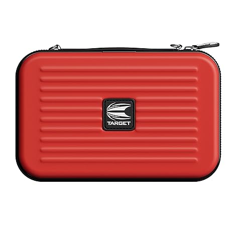 TARGET Darts Takoma XL Darts Wallet, Red - Darts Case Holds 6 Darts, Protective EVA Dart Holder with Double Zip Lock Inner Pouches - Professional Darts Accessories